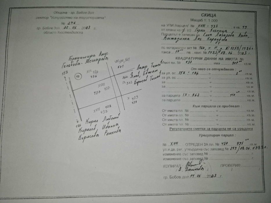 Продава се Парцел в с. Горна Козница, Област Кюстендил - 1485 кв.м за 5 €/кв.м - Снимка #9