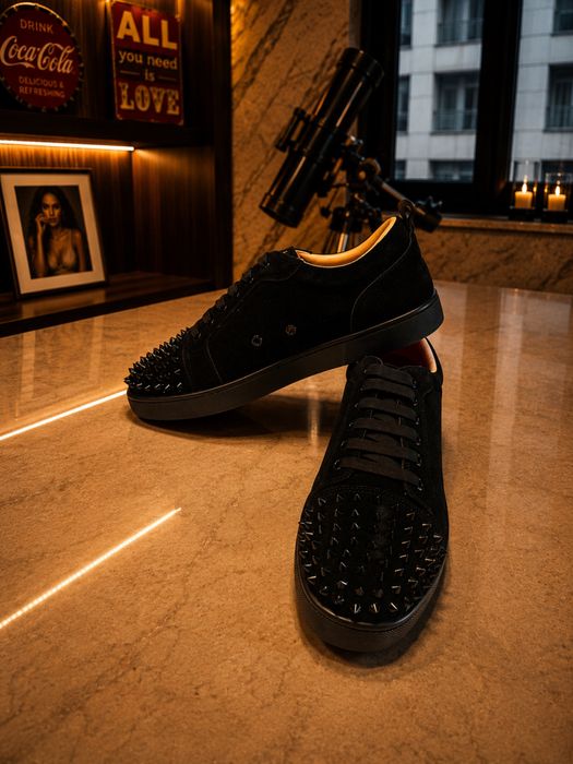 Christian Louboutin Low Spikes Black Edition