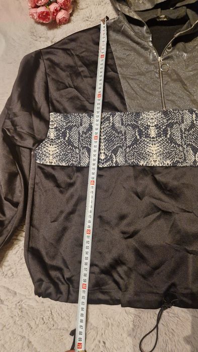 Hanorac Zara Basic Snakeskin Metallic Satin