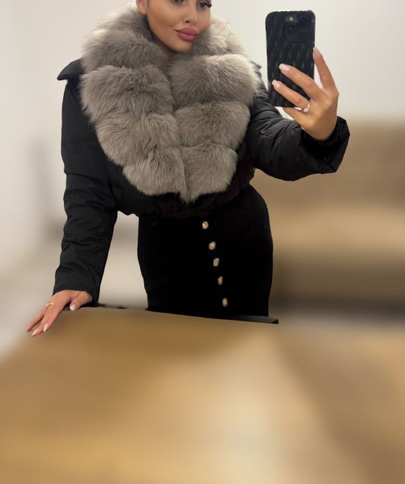 Geaca cu blana naturala