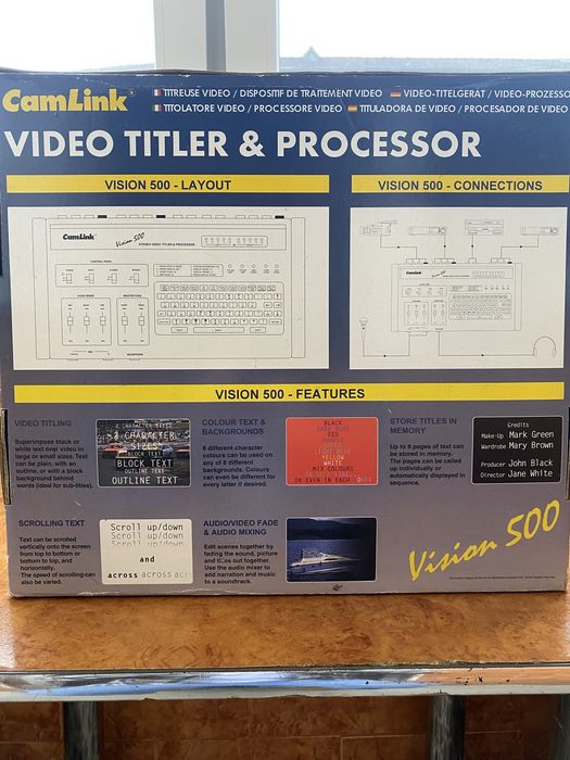 Stereo Video Titler and Processor Camlink Vision 500