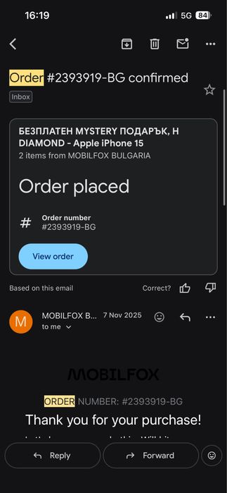 Калъф Mobilfox FullShock 3.0 за iPhone 15 – Черен (нов