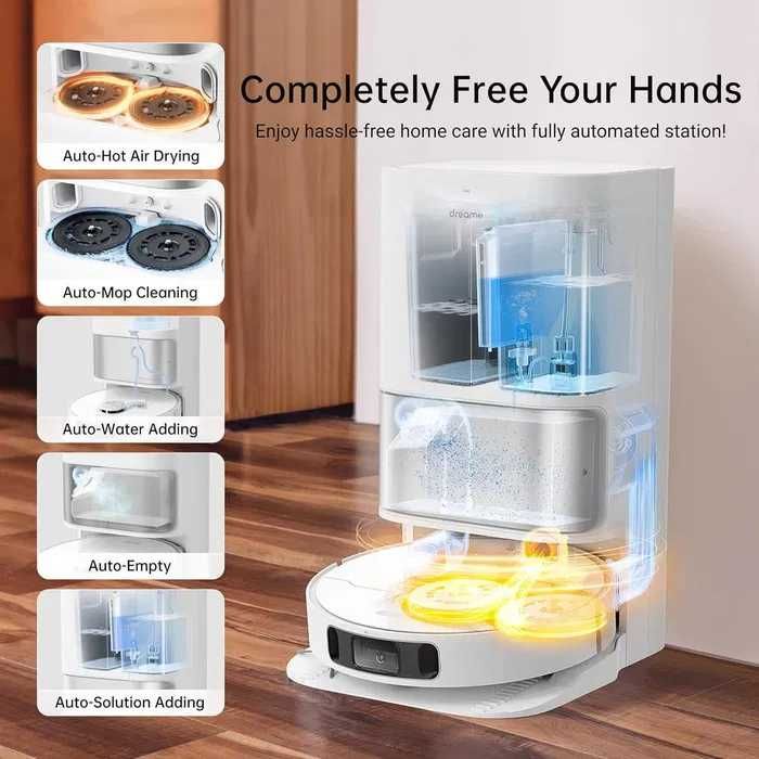 Прахосмукачка робот Dreame L10s Ultra, 5300Pa, AI Camera, Self-Clean