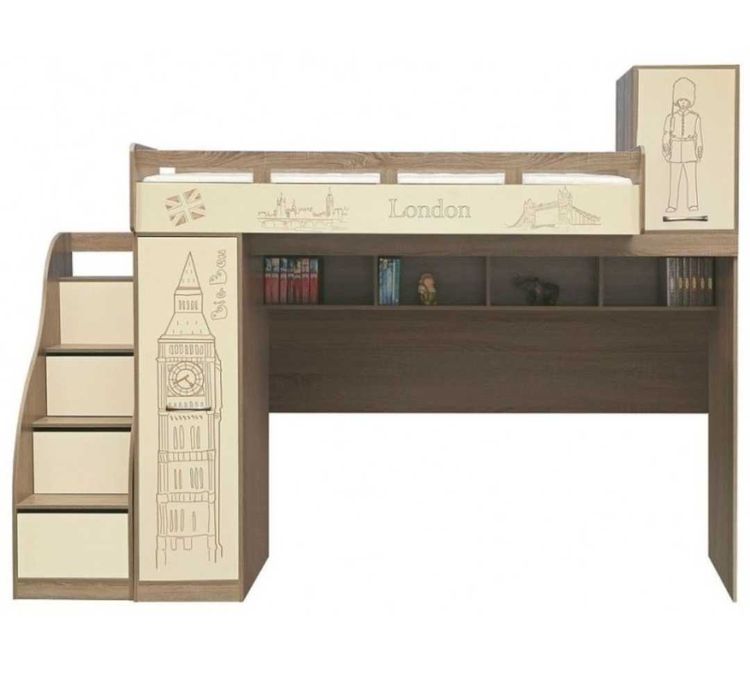 Кровать-чердак в детскую комнату