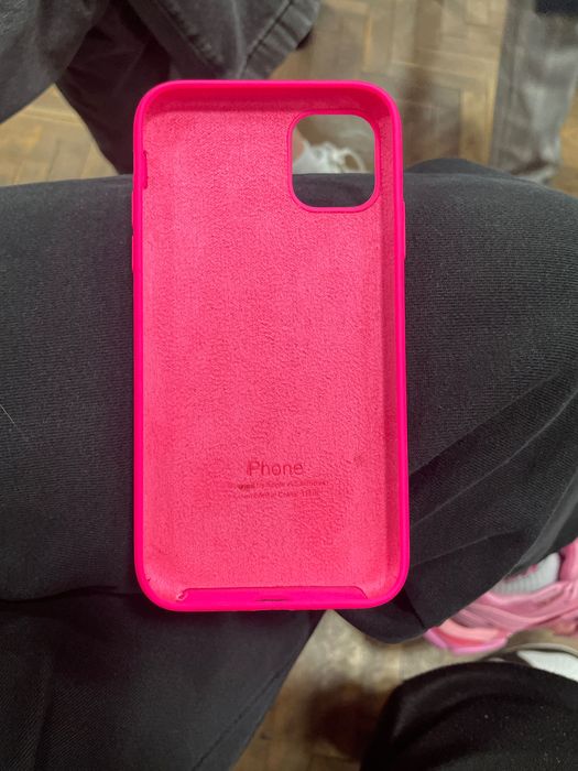 Калъф за айфон 11 оригинален чисто нов розов цвят