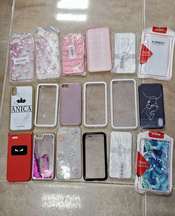 Продавам 18 броя калъфи за телефони