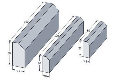 Дорожный Бардюр морозастойкий