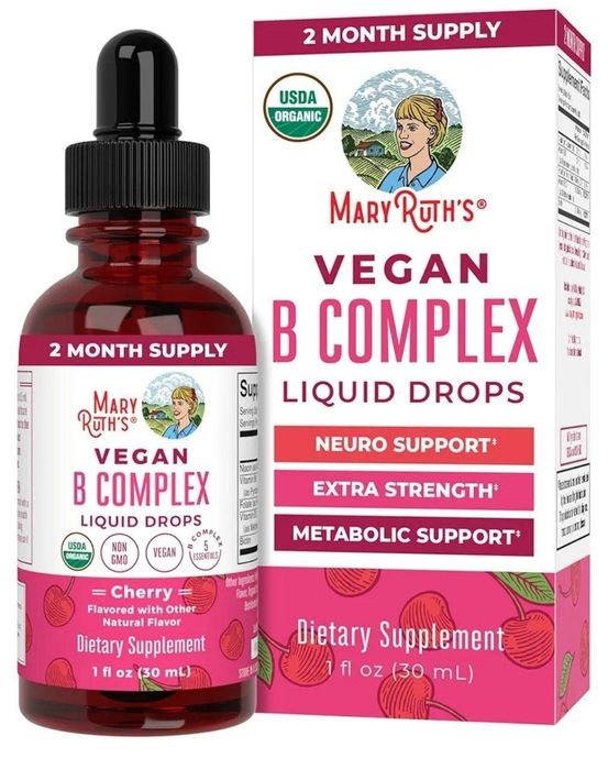 B Complex, Mary Ruths, Б комлекс, b12 b6, biotin витамин б 30 ml