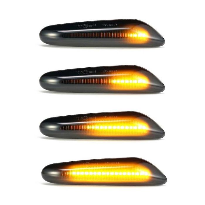 Комплект от 2 броя опушени (бягащи) LED мигачи за калник на BMW 1/3/5/Х1/Х3/Х5