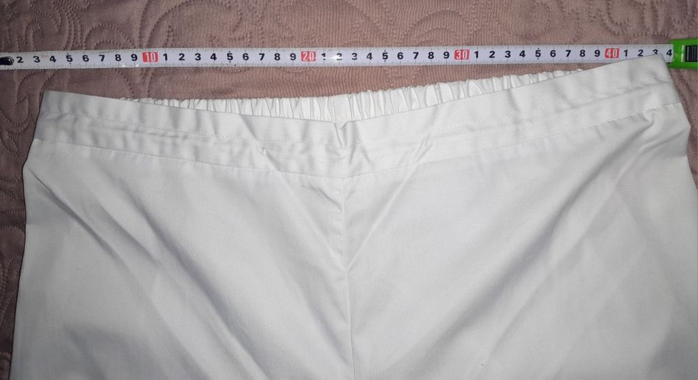 Pantaloni albi,  costum medical, nr. 48