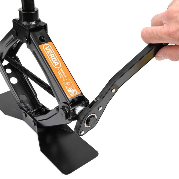 Cric trapezoidal 2t pentru ridicarea masinii cheie roti husa manusi