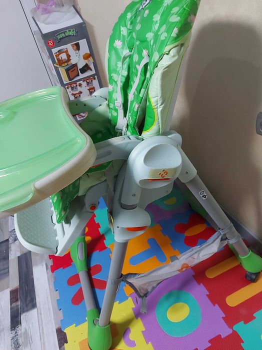 Детско столче за хранене Chicco Gear Polly 2 Start, 4 колела