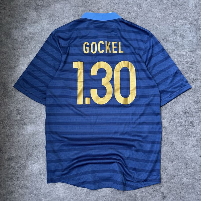 Tricou Fotbal Nike Franța FFF 2012/2013 Dri-FIT Albastru Original Mărimea S
