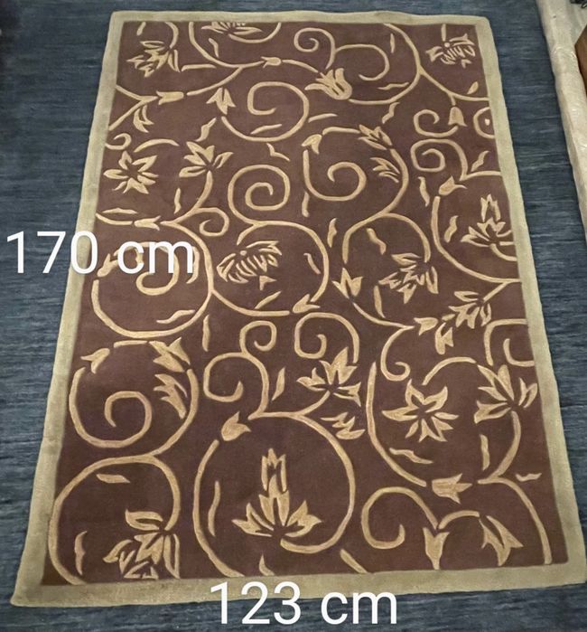 Covor lână 100%, 170 x 123 cm, nefolosit