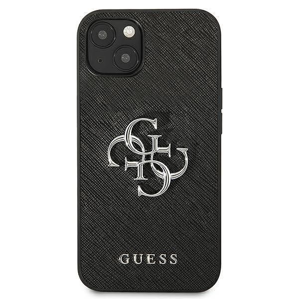 Guess hardcase saffiano 4g metal logo - дизайнерски кожен кейс за ipho