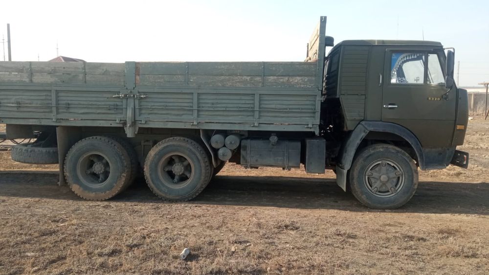 Камаз восьмерка, бортовой с прицепом