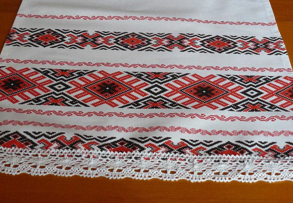 Памучни покривки с мотиви на българска бродерия - печат