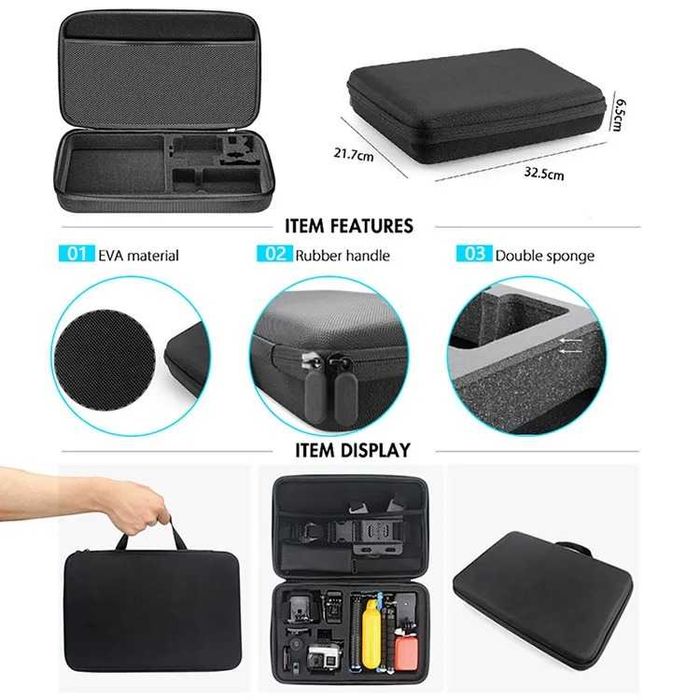 Set accesorii esentiale camera actiune GoPro Insta360 DJI kit prinderi