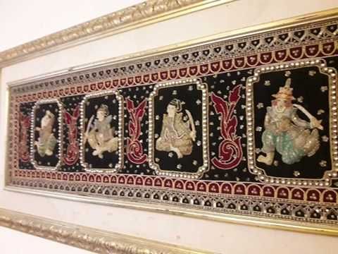 Tablou decor tesut pe Covor persan 100% lana cu tenta asiatica