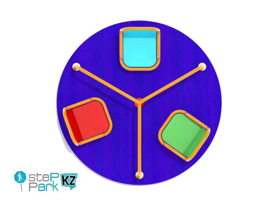 Детская карусель с сиденьями.