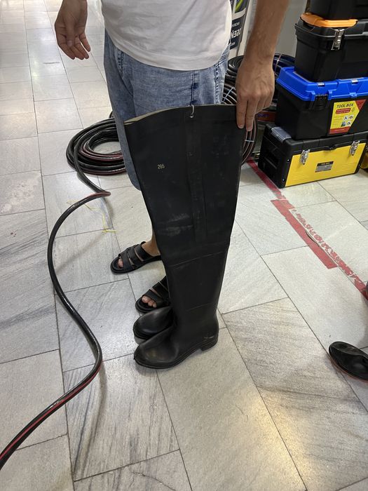 Сапоги резиновые с мехом