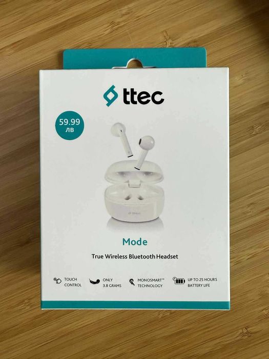 безжични слушалки TTEC mode true wireless bluetooth headset