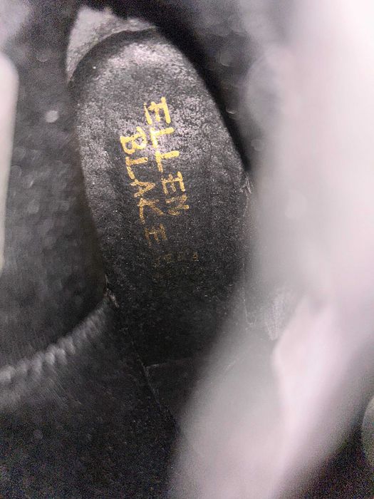 botine scurte cu toc Ellen Blake, negru, marimea 37