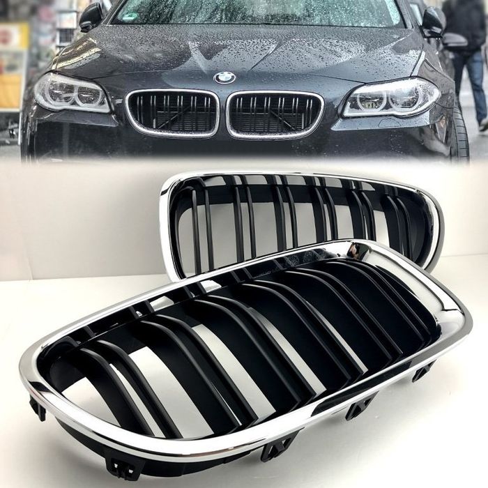 Grile Nari Duble  BMW F10 F11 F30 F31 Crom Chrome M3 M5
