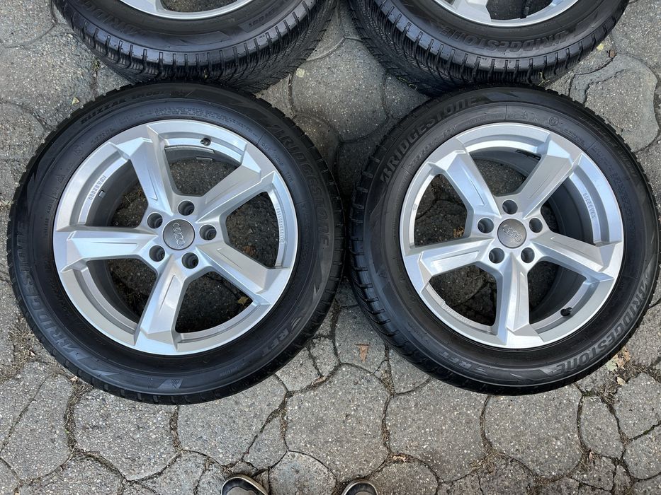 Jante 5x112mm, anvelope iarna 225/55 R17 Audi A4, B8, B9, A6 C6 C7, A5