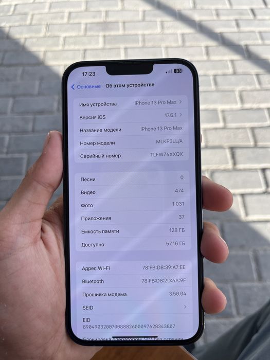 iPhone 13 pro max xolati ideal ogan odam mazza qib ishlatadi