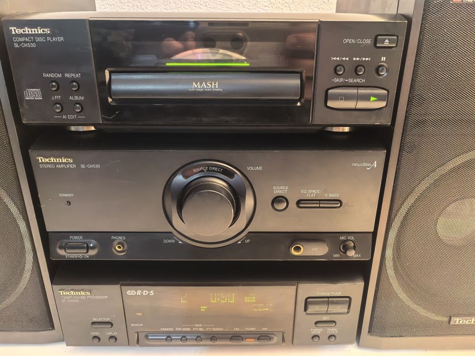 Combina Technics SE SL ST CH530 CD Tuner procesor sunet Boxe Technics SB F5