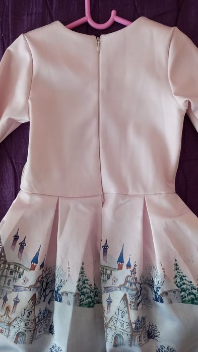 Страхотна Коледна  рокля -116 размер+подарък