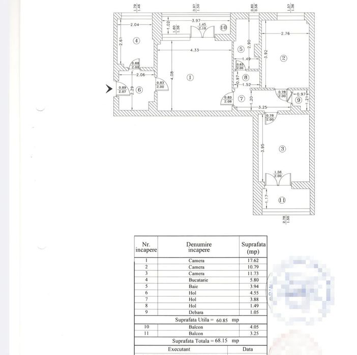 Apartament cu 3 camere de vanzare in zona Campia Libertatii - Parc IOR