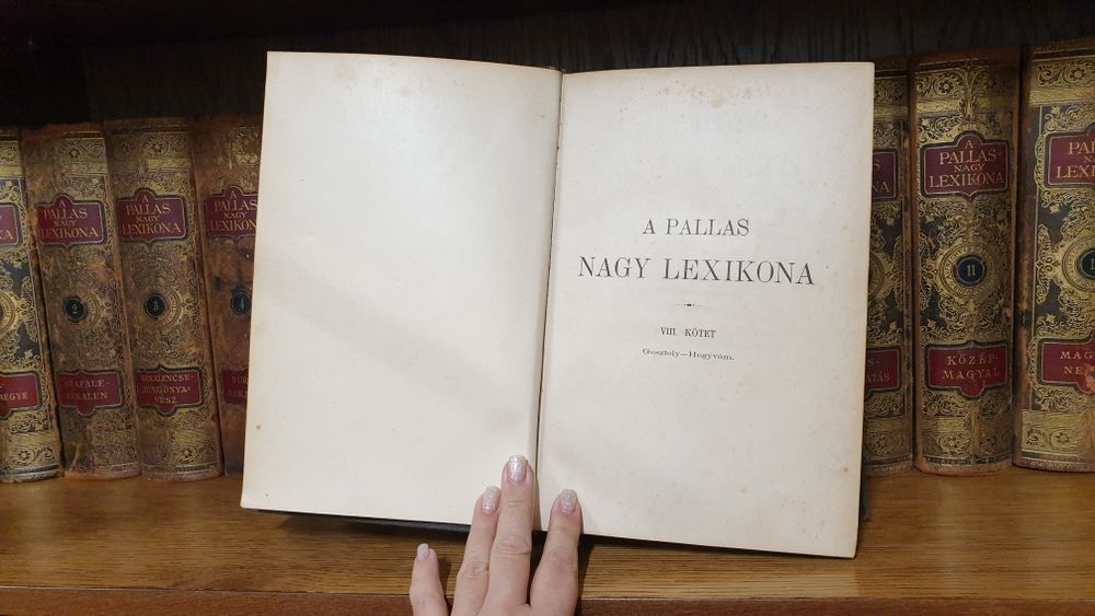Colecție completă „A Pallas Nagy Lexikona” (1884–1897), 18 volume, edi