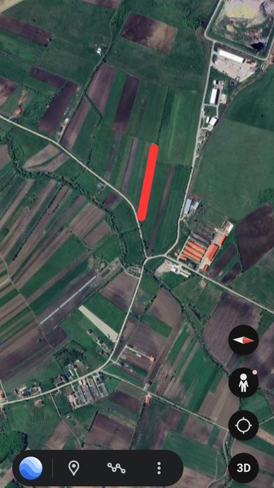 Teren agricol 60 arii  in Tărpiu.acces asfalt.(Cepari.Dumitra.Mintiu)