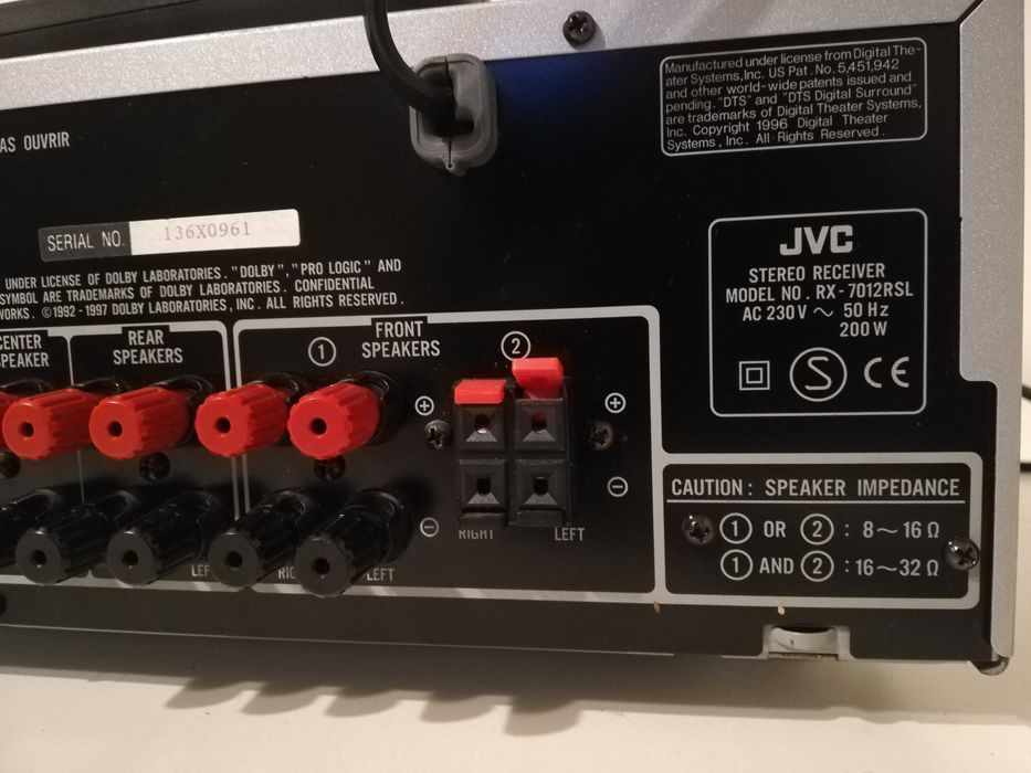 Amplificator/Audio Receiver - JVC model RX-7012RSL cu telecomanda