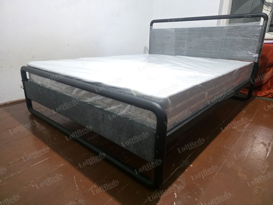 Двуспальная и односпальная кровать в стиле Лофт, Kravat LOFT stilida