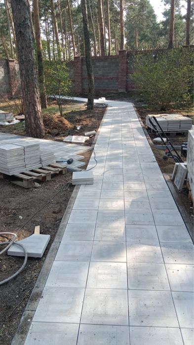 Укладка брусчатки