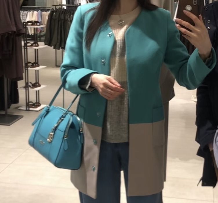 пальто 70% шерсть S