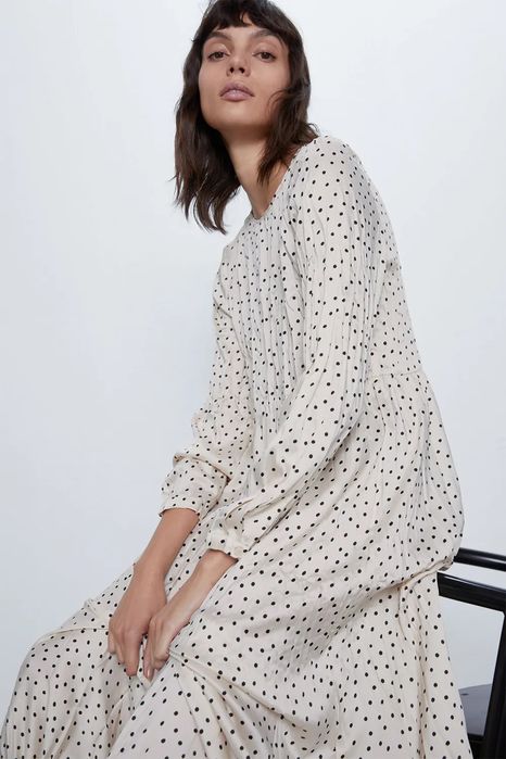 Платье в горошек Zara
