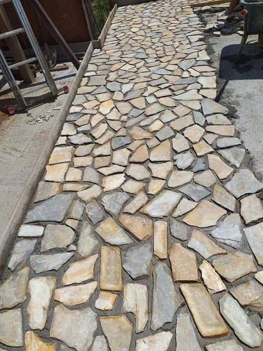 Piatra naturala de munte de Grecia 100%. Lucrez în toată Țara