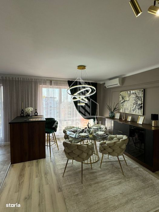 Apartament cu doua camere, mobilat LUX, etajul 11