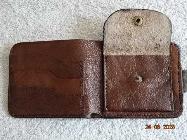 мъжки портфейл /естествена кожа/ ръчна изработка