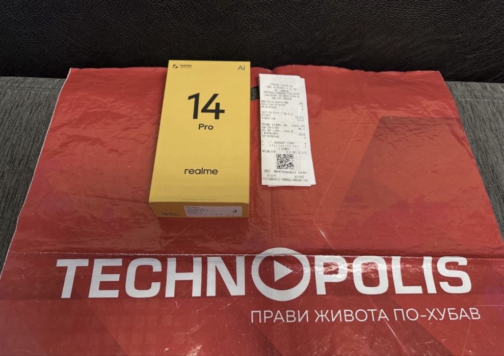 КАТО НОВ 256GB Realme 14 Pro Technopolis Гаранция 2027г. White