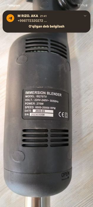 Professional Blender qõl blenderi