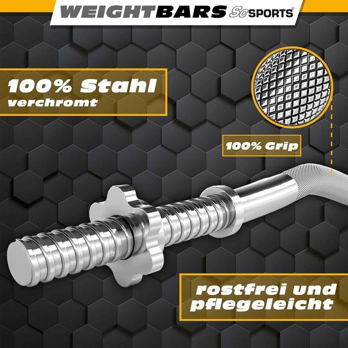 Bară SZ, 120 cm, 30/50 mm, până la 110 kg crom