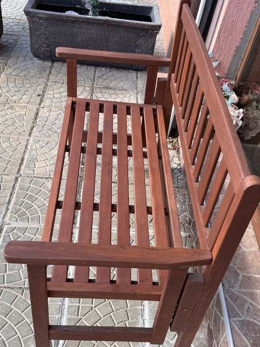 Дървена пейка сгъваема