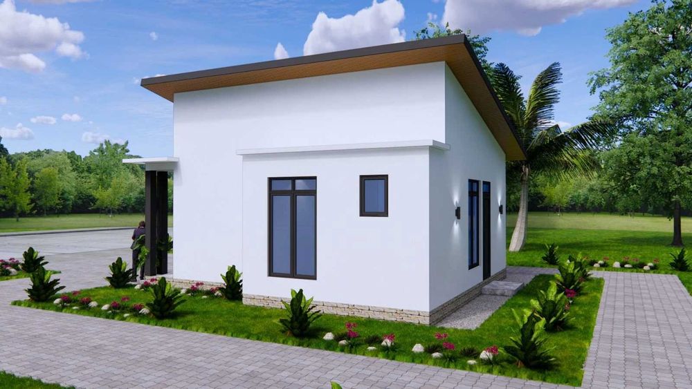 НА ИЗПЛАЩАНЕ - Евтина сглобяема къща с 3 спални, 56 кв. м