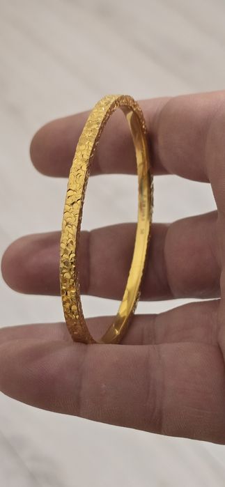 Brățară argint pur placata aur 24 k