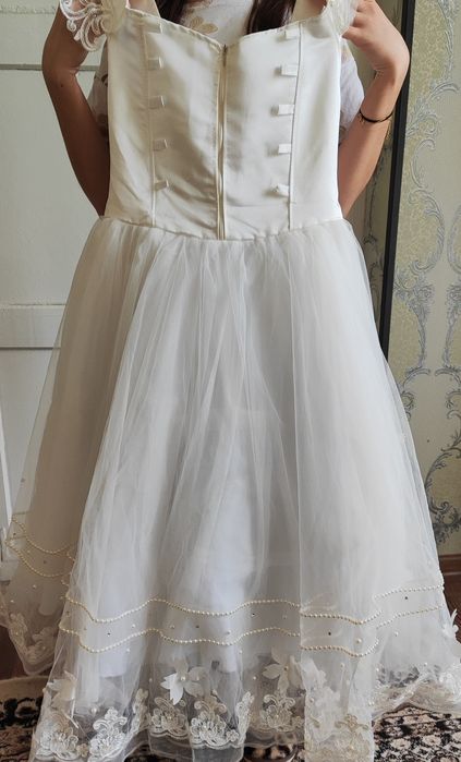 Белое свадебное платье для девочки